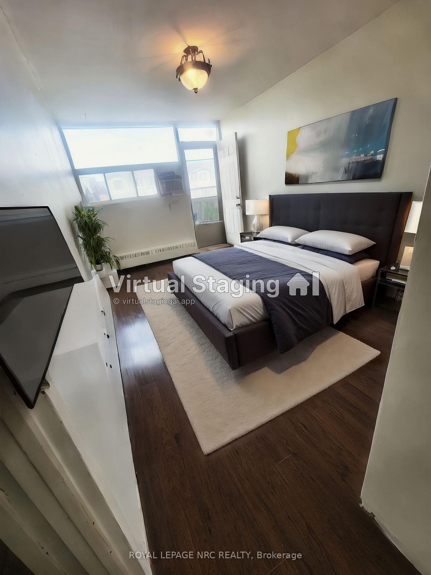 Virtually Staged Bedroom