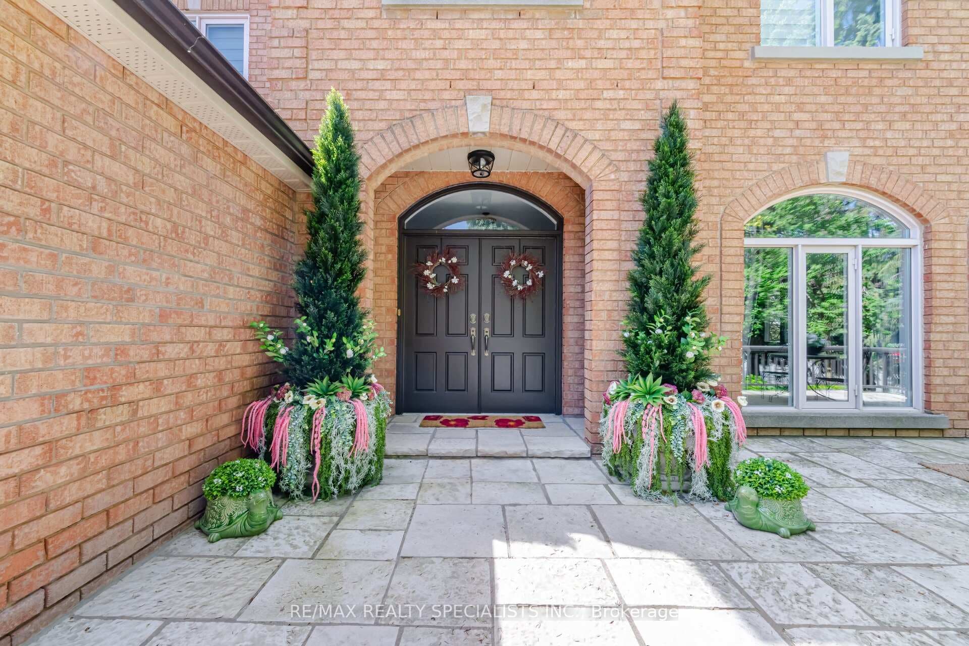 Double door entrance