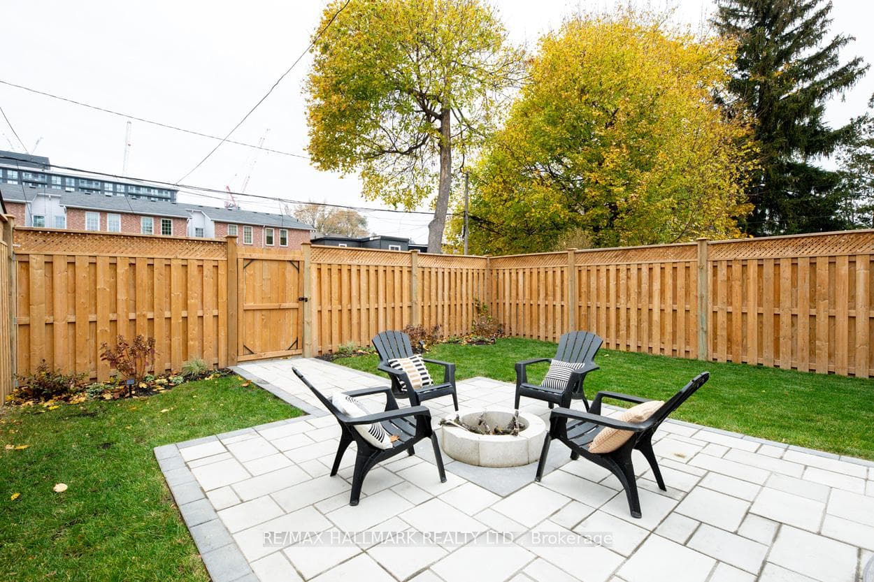 Shared Backyard With Firepit