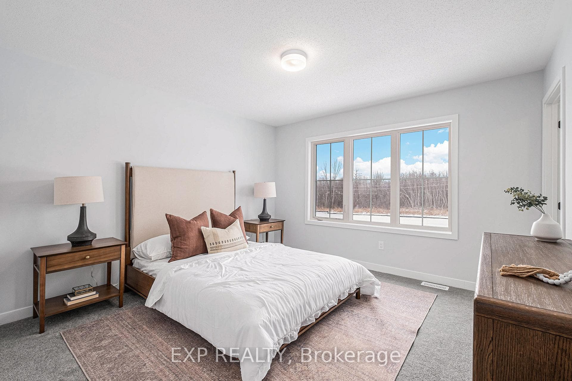 Similar home photo showing builder finishes