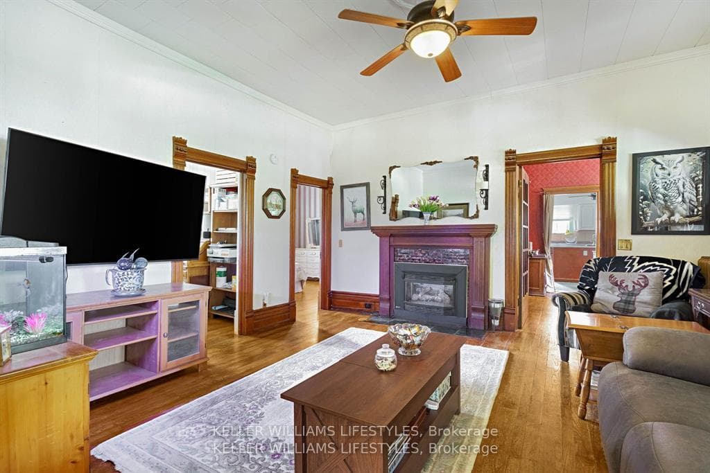 Family Room with gas fireplace