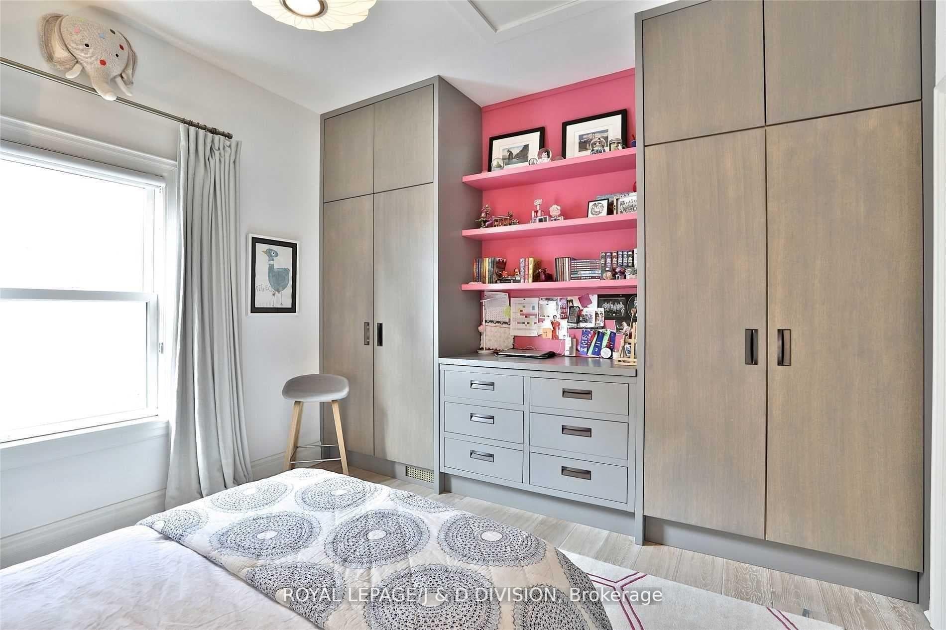 Bedroom 2 custom built-in desk & storage