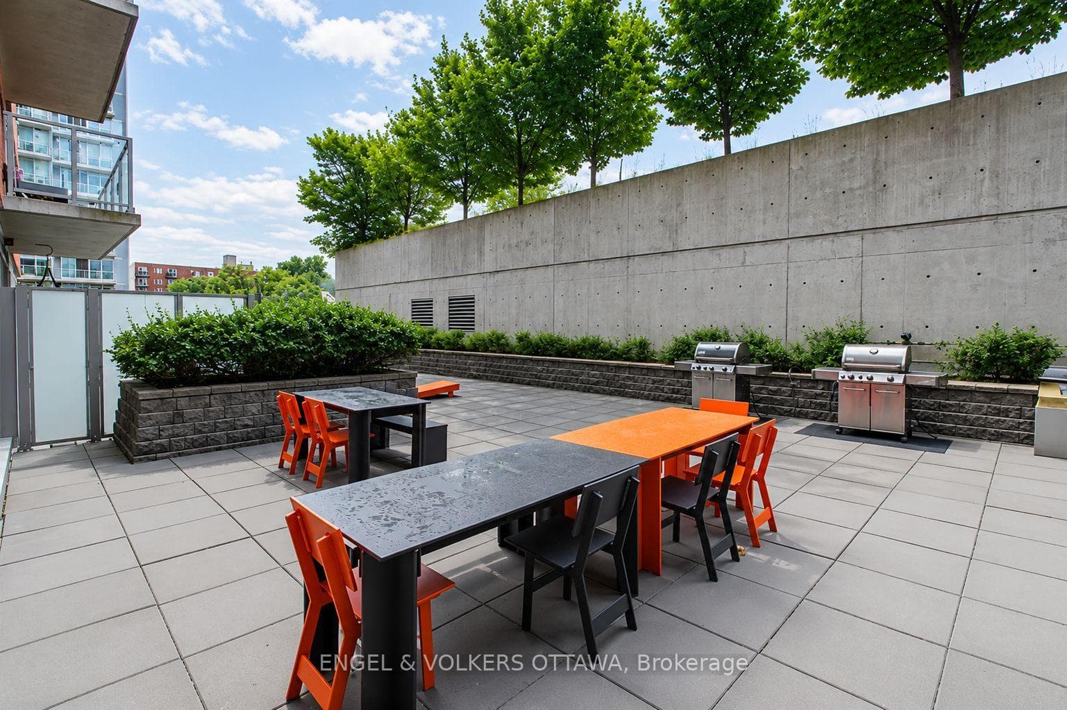 Community bbq area