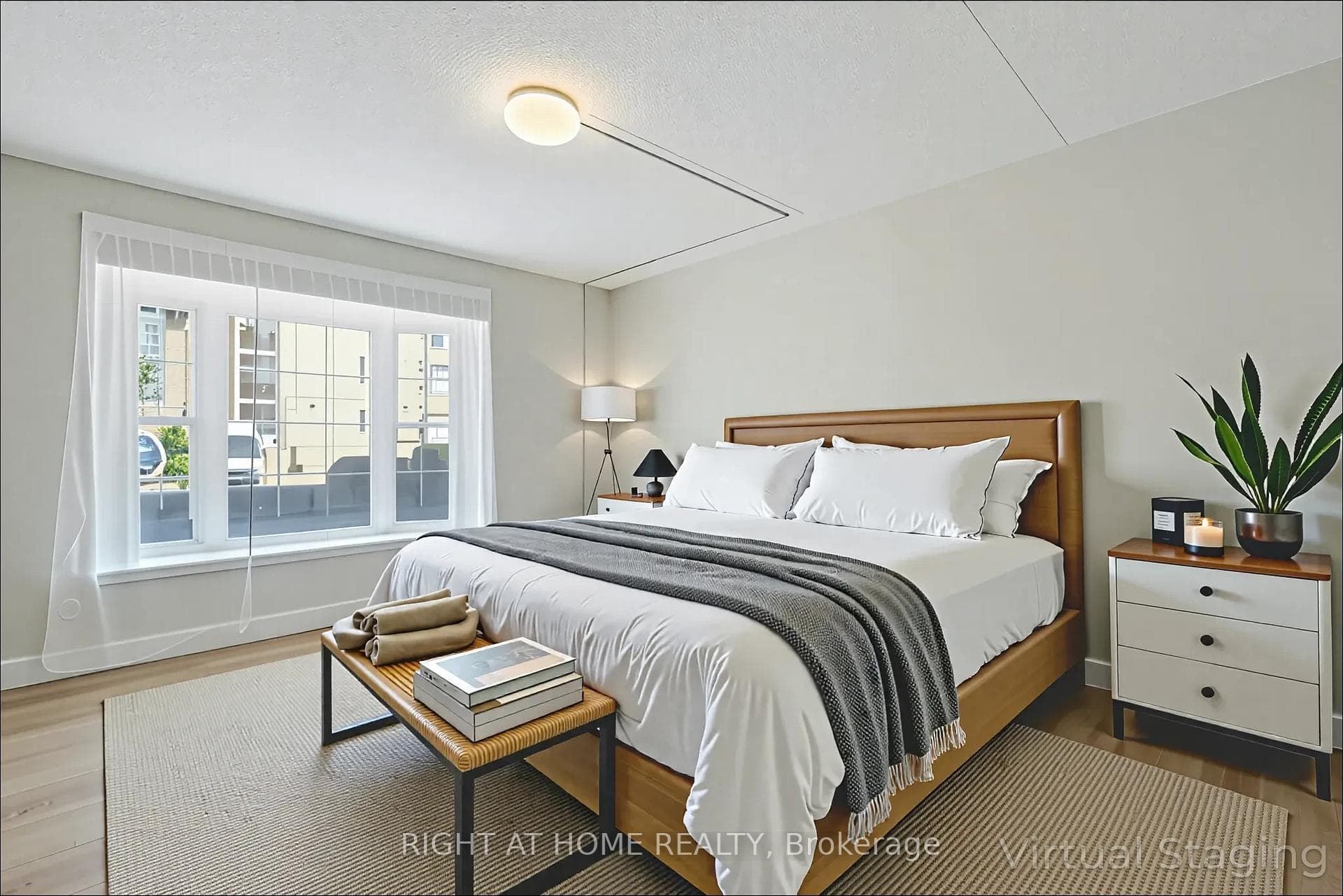 Virtually Staged Bedroom