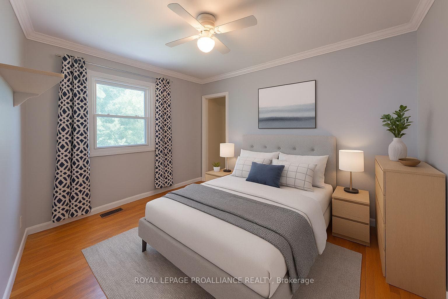 Second Bedroom with Wood Floors