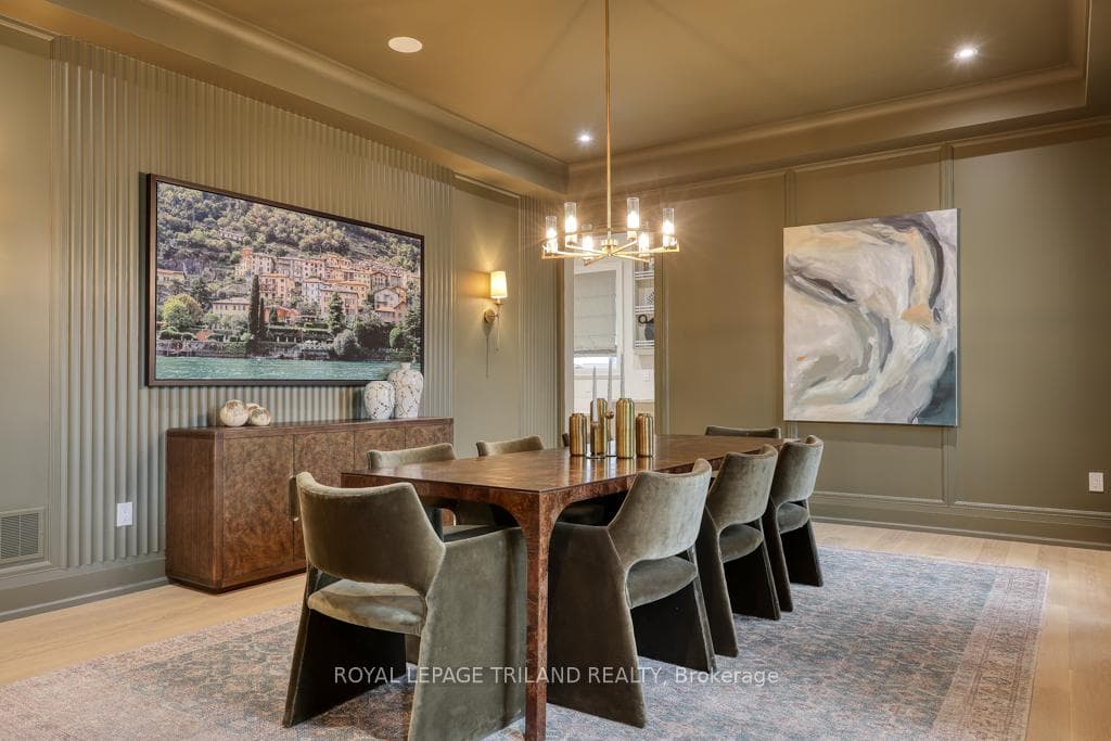 Dark, rich and moody dining room