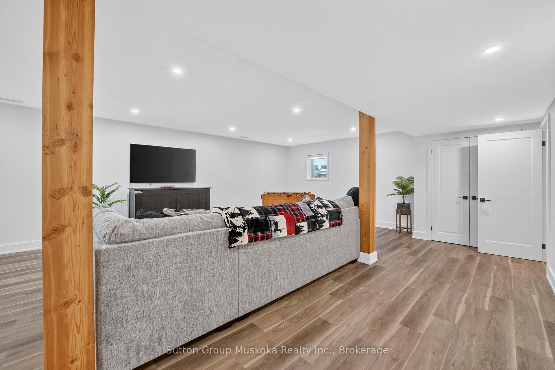 Engineered wood floors throughout