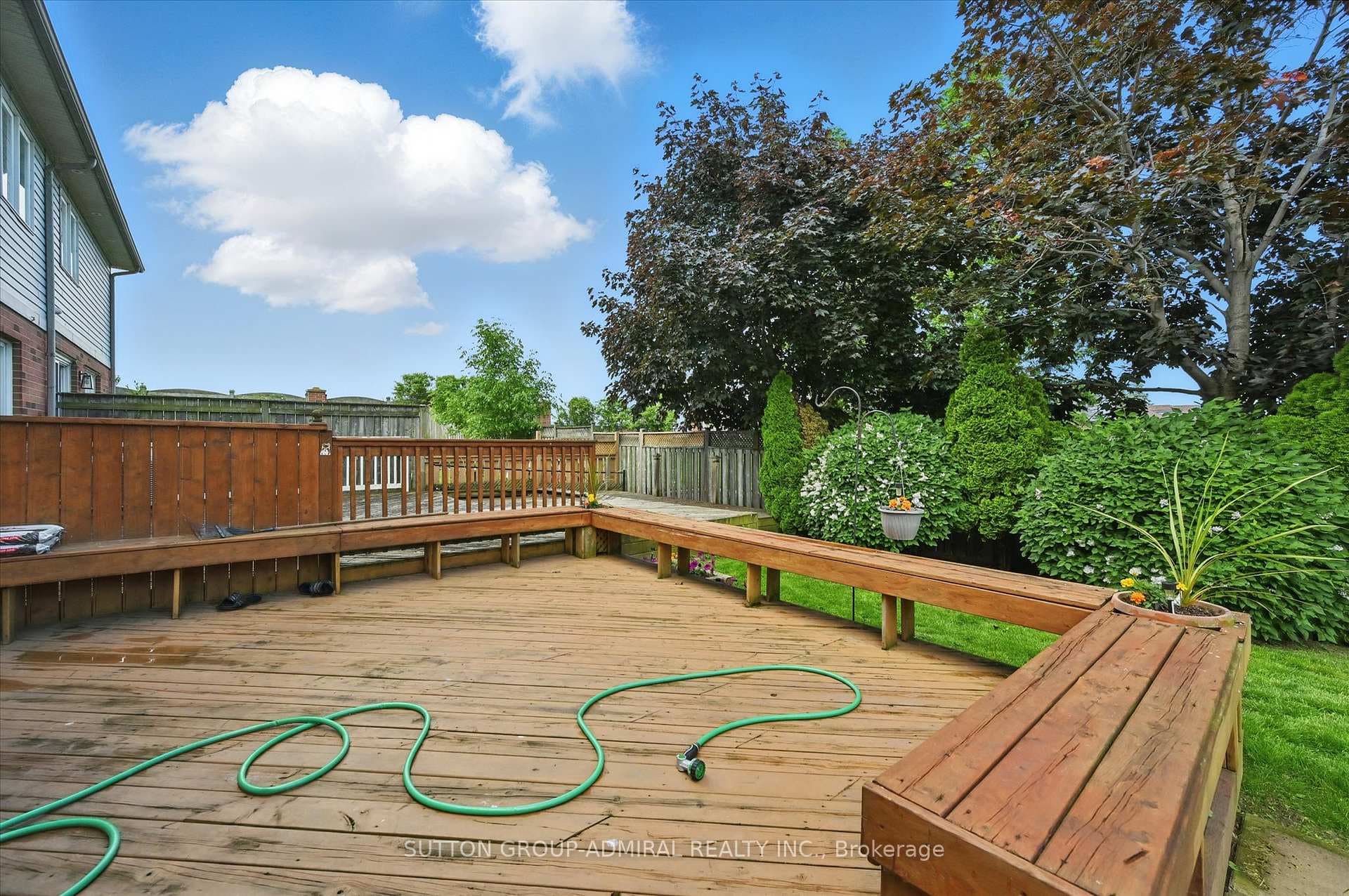 Large deck with seating