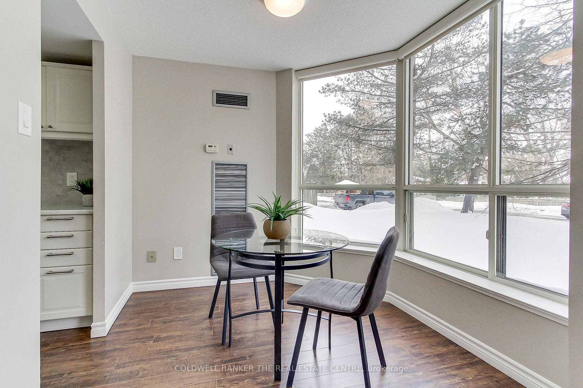 Breakfast Area; Large Windows View of Trees