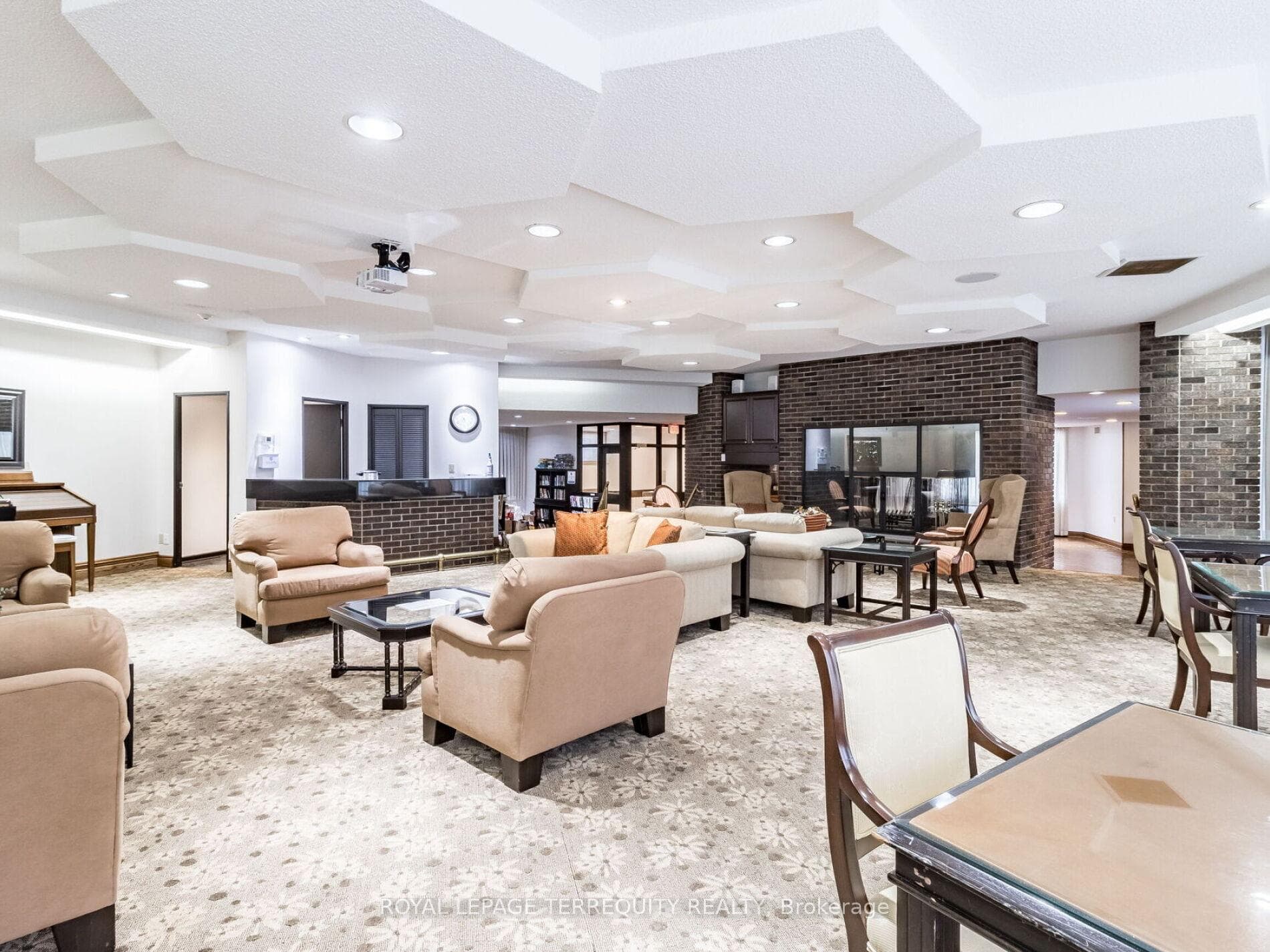 Club House with 2-sided Wood burning fireplace
