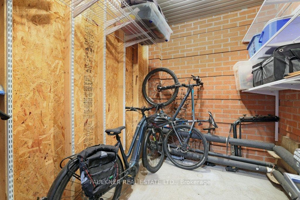 Storage room accessed from front porch