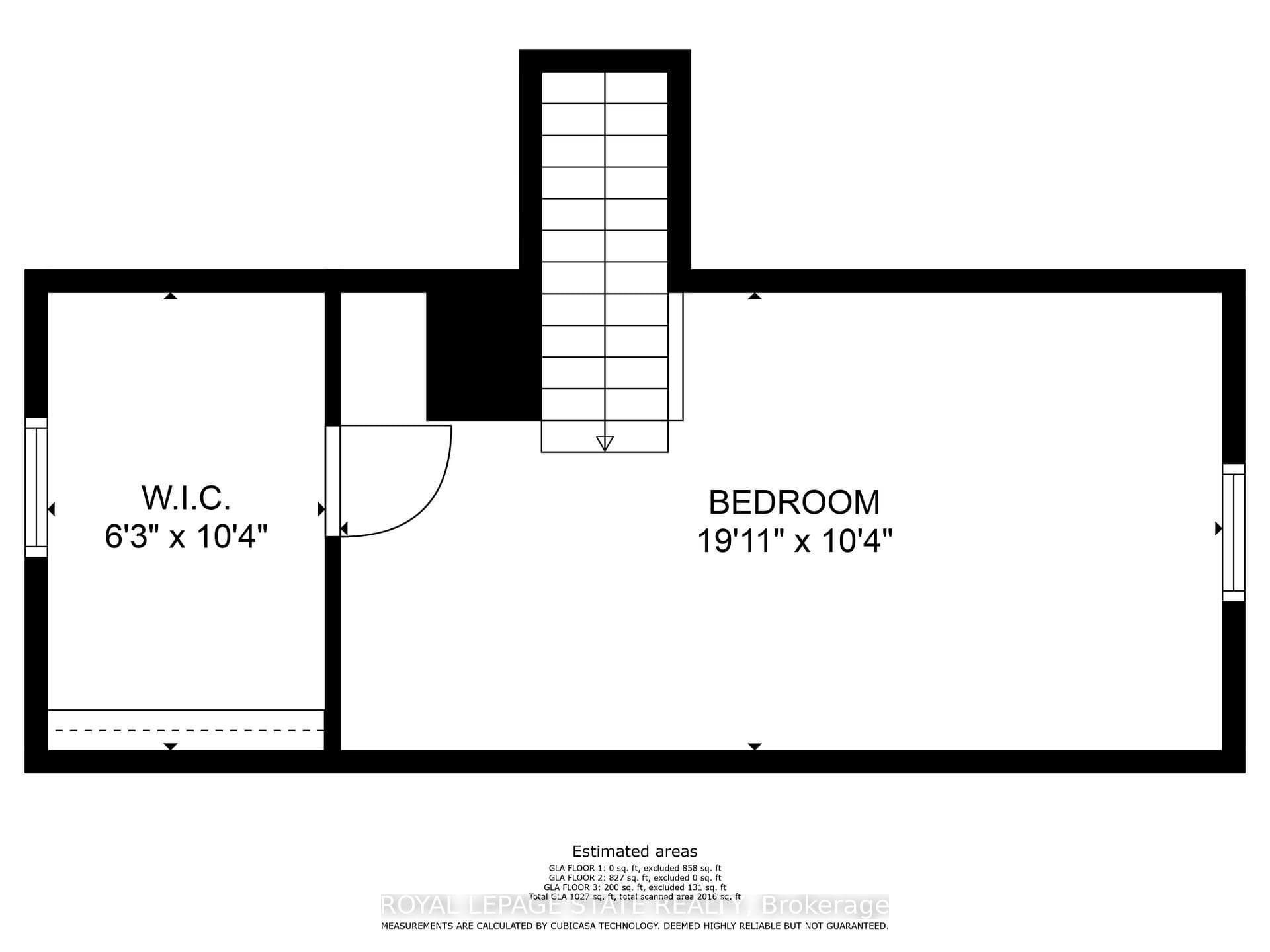 Second Level Floor Plan