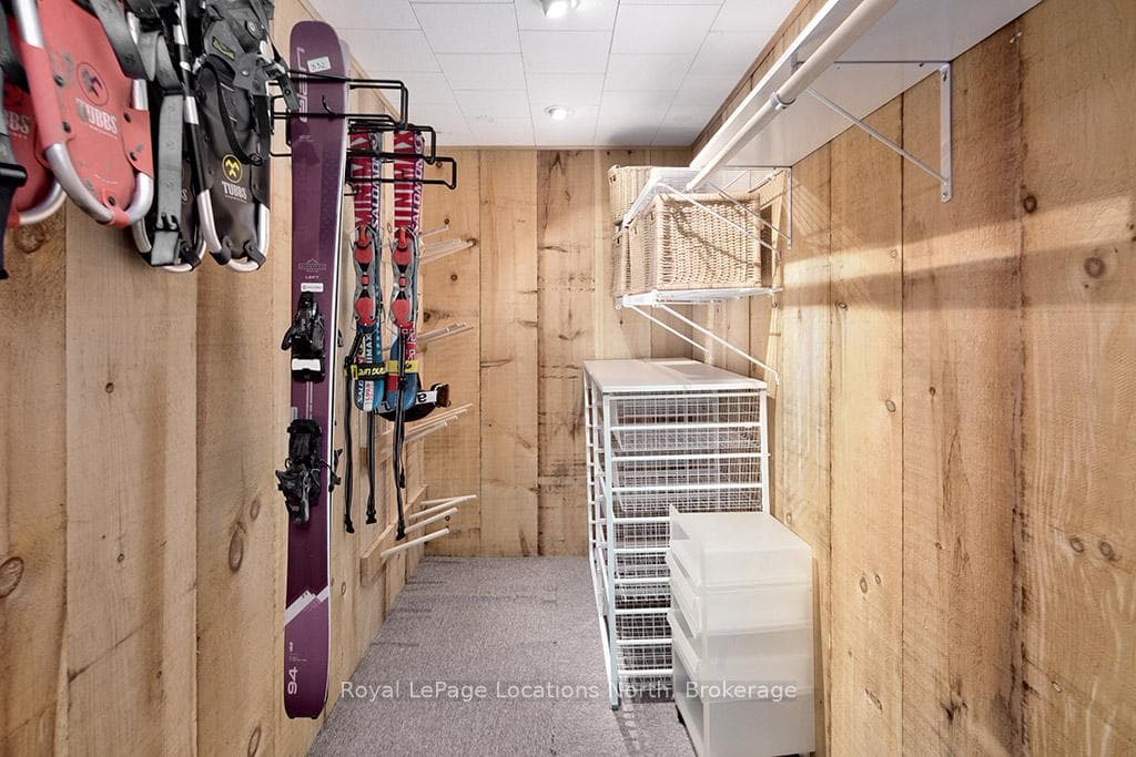 Ski gear storage