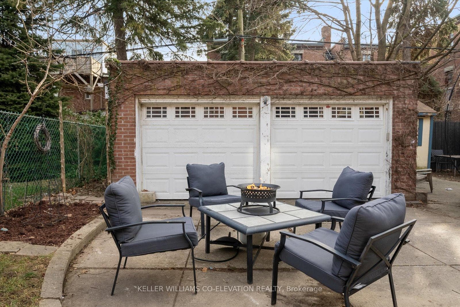 Large two car garage (18.5'x20')