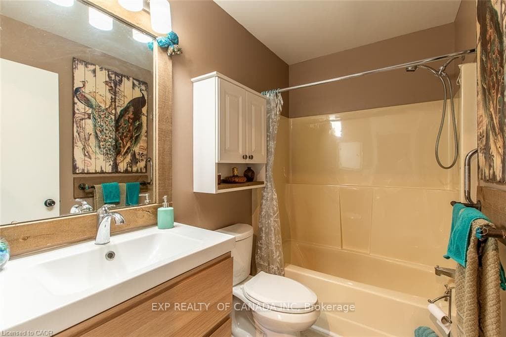 Full bathroom with vanity, toilet, and shower / tu