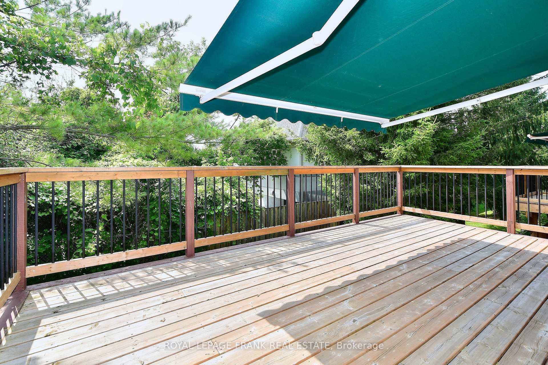 Electric awning included for shade