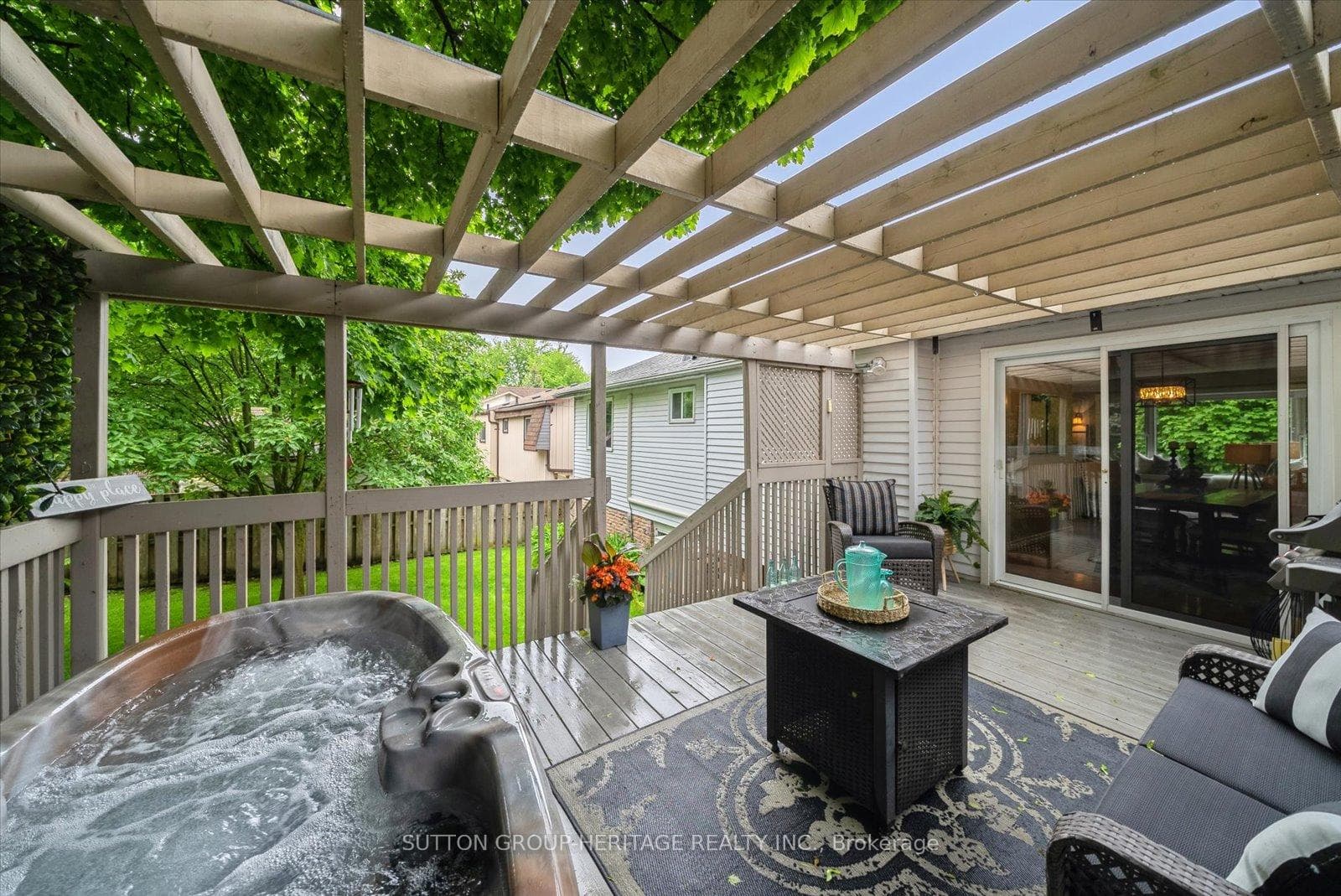 Hot Tub overlooking Yard