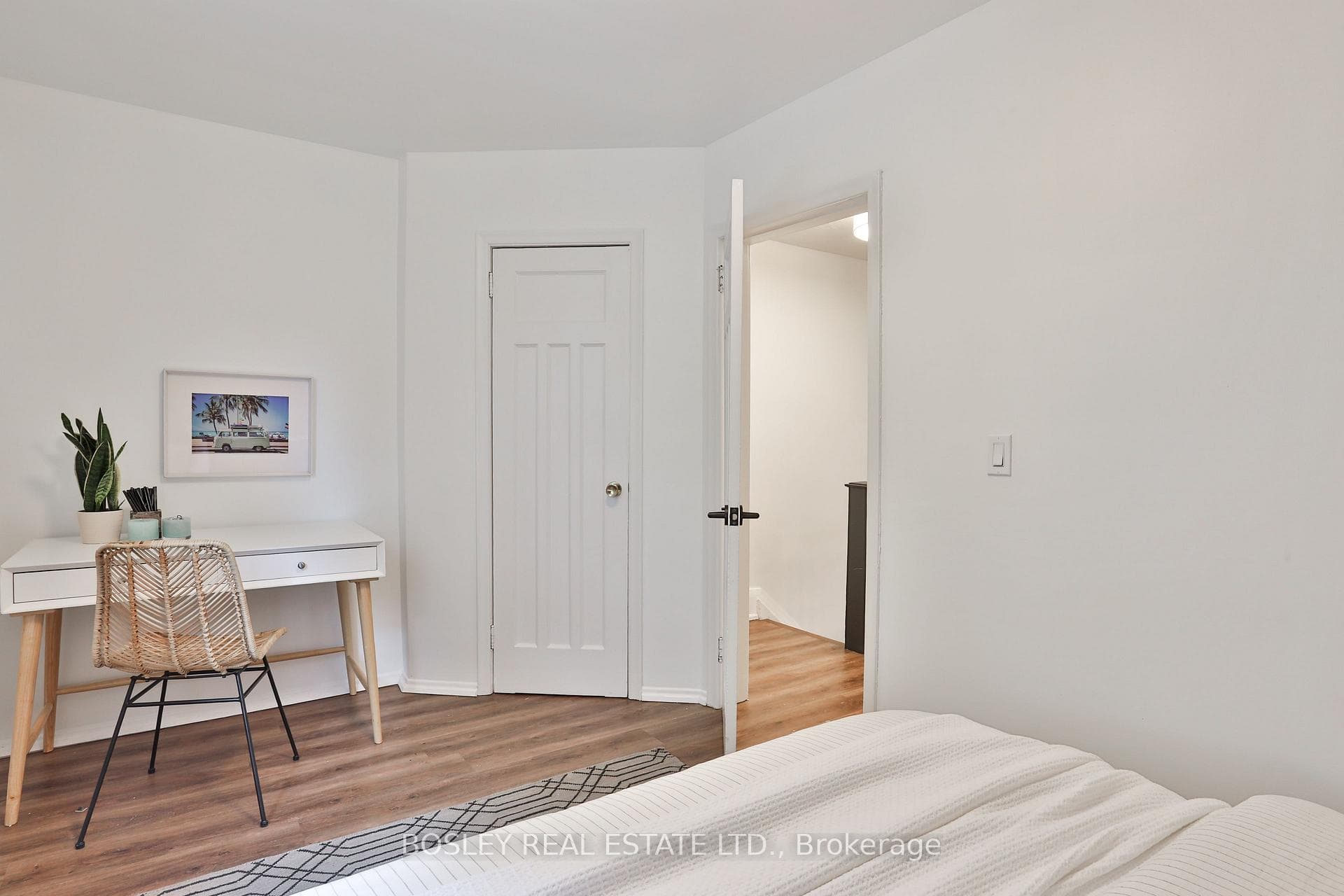Closet and desk area