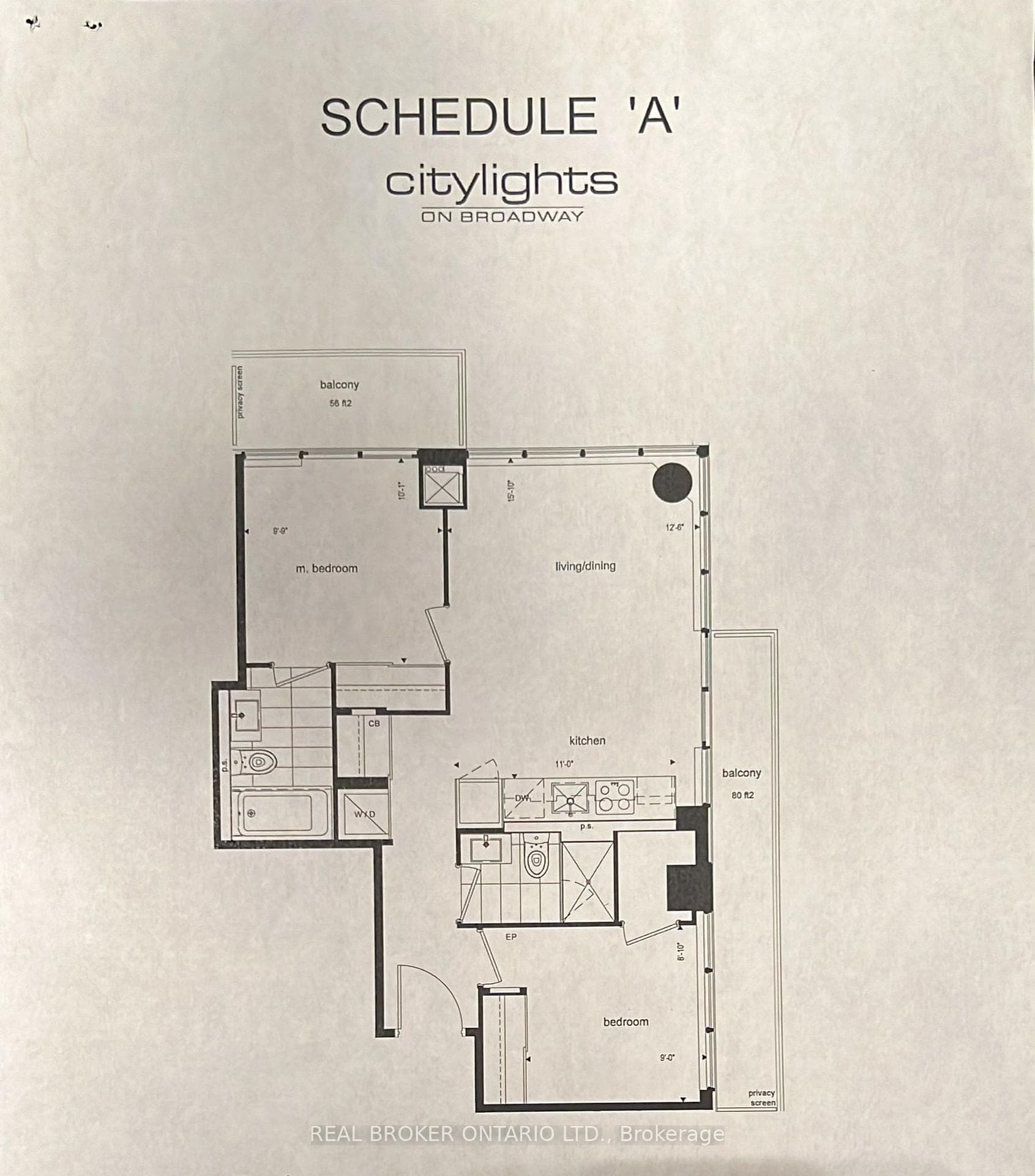 Floor plan 695 sq ft