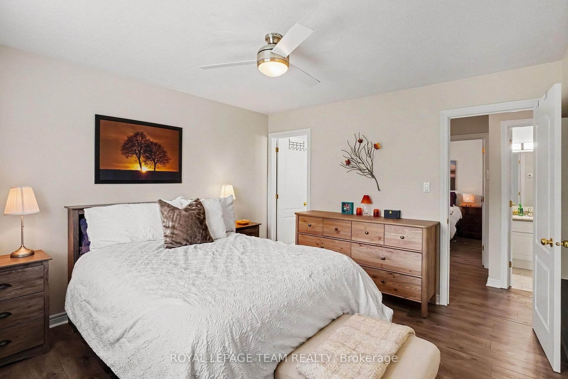 Primary bedroom with two closets and 3pc Ensuite