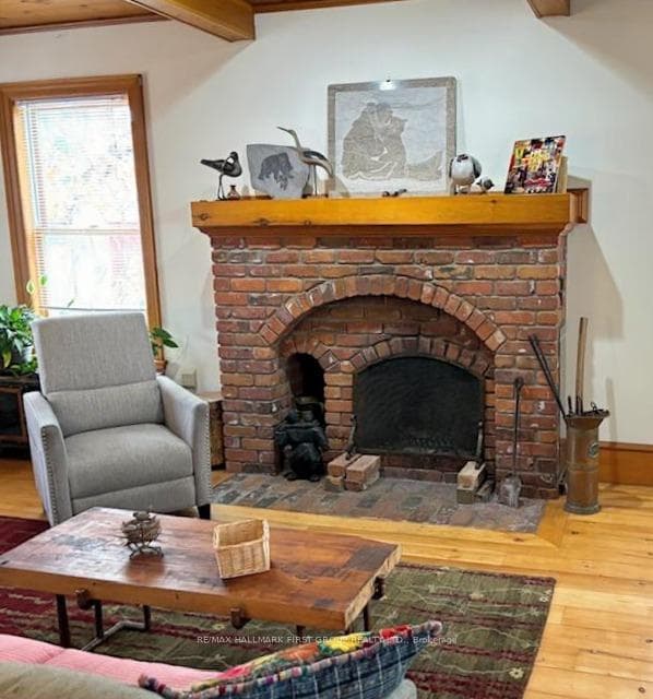 Cozy, Wood Burning Fireplace