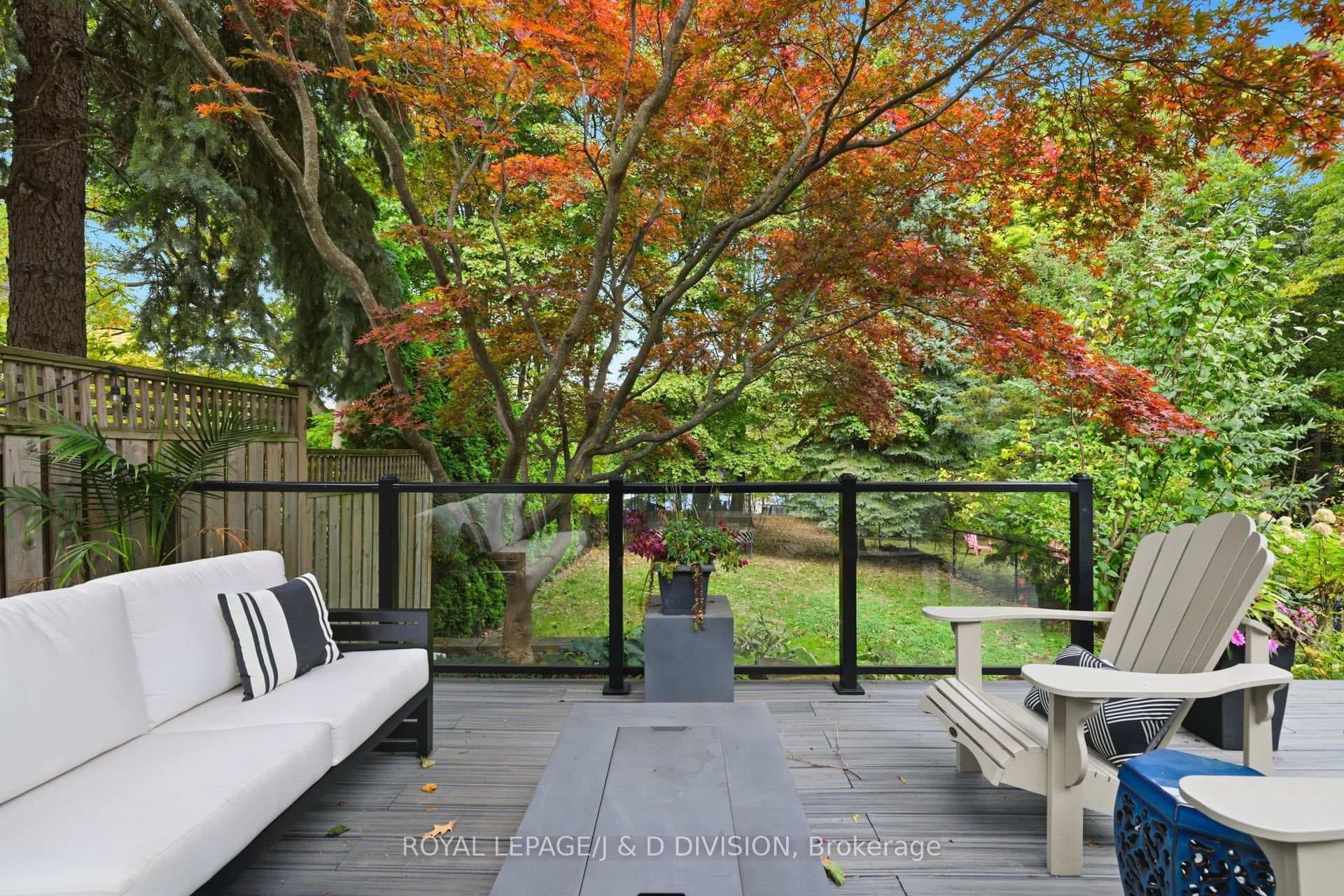 Lower Deck w Views to Back Yard
