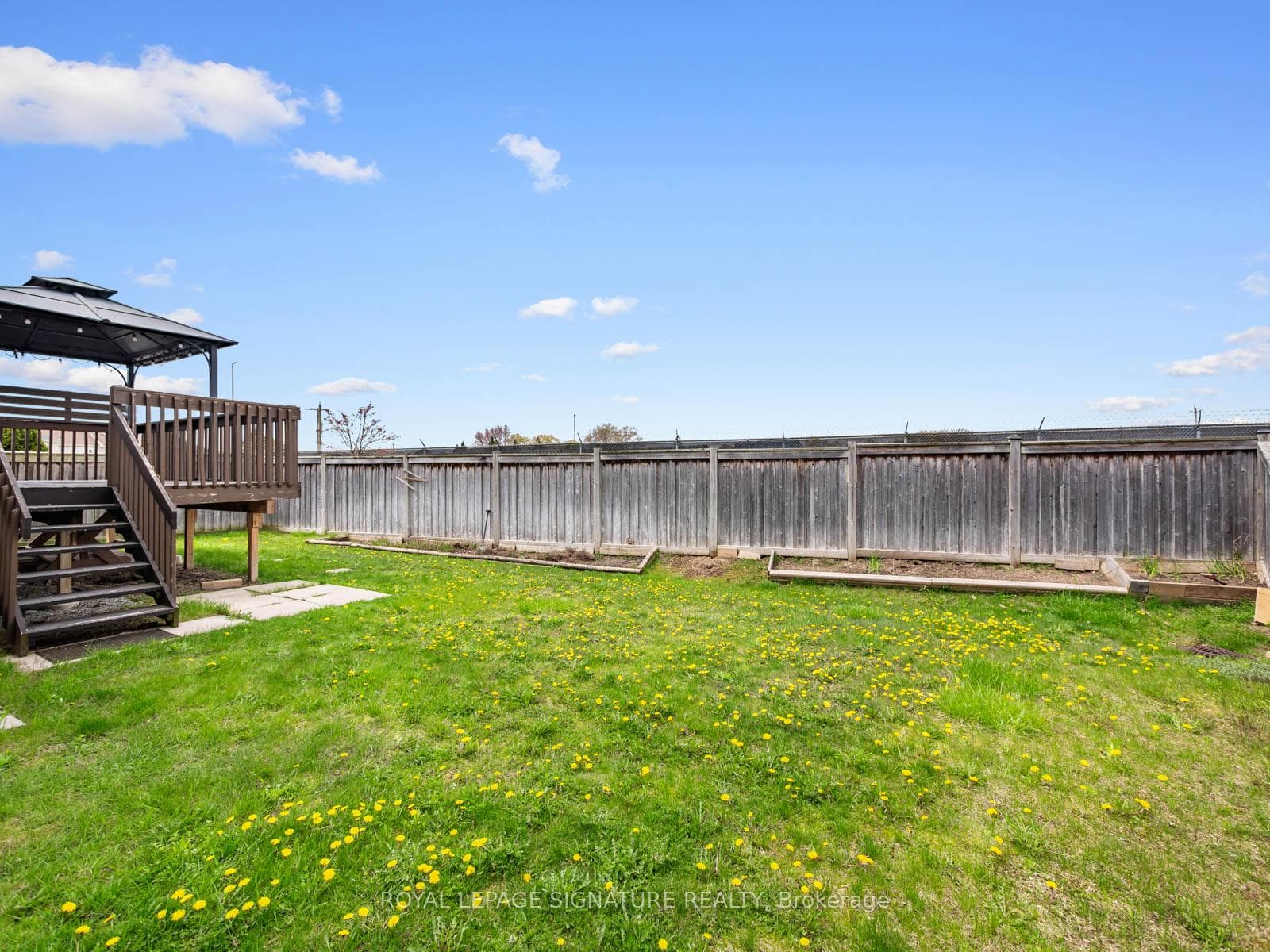 Private backyard