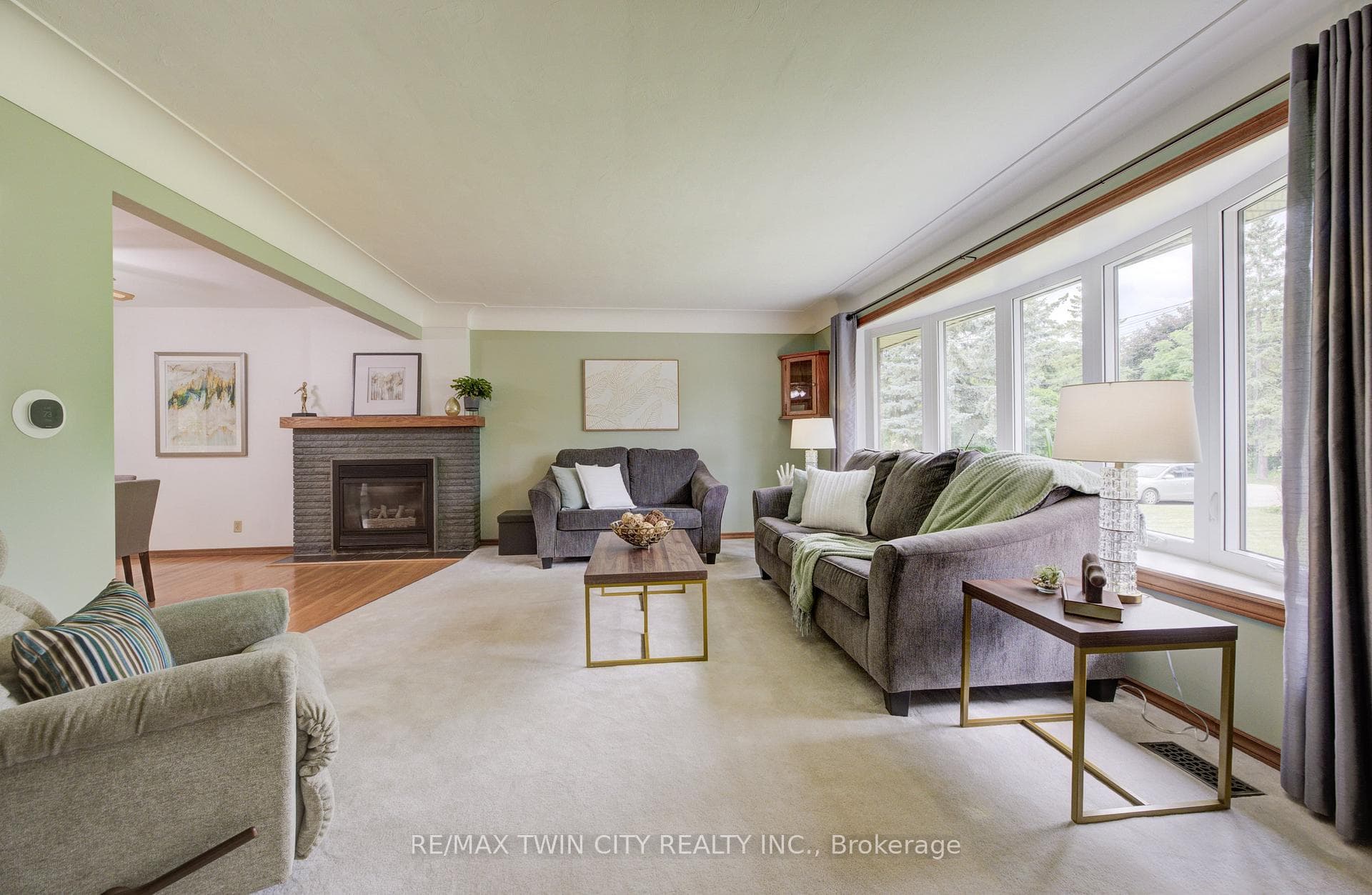 Natural light floods the home