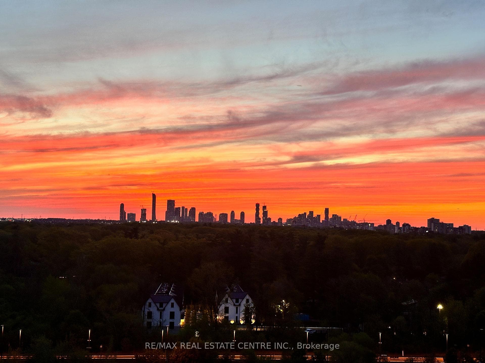 Panoramic view from the balcony