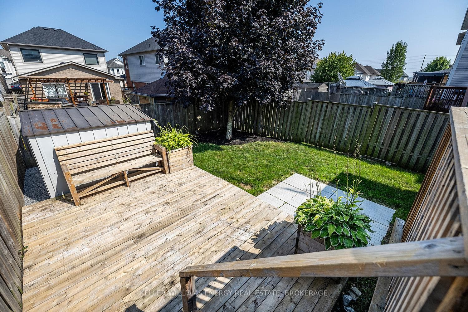 Private backyard