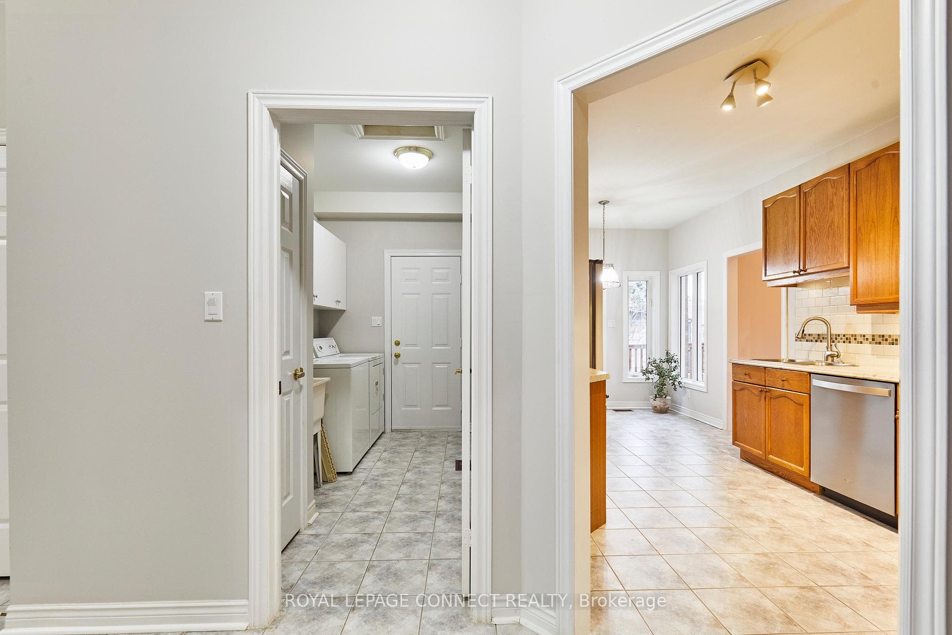 Entrance to Laundry Room & Kitchen