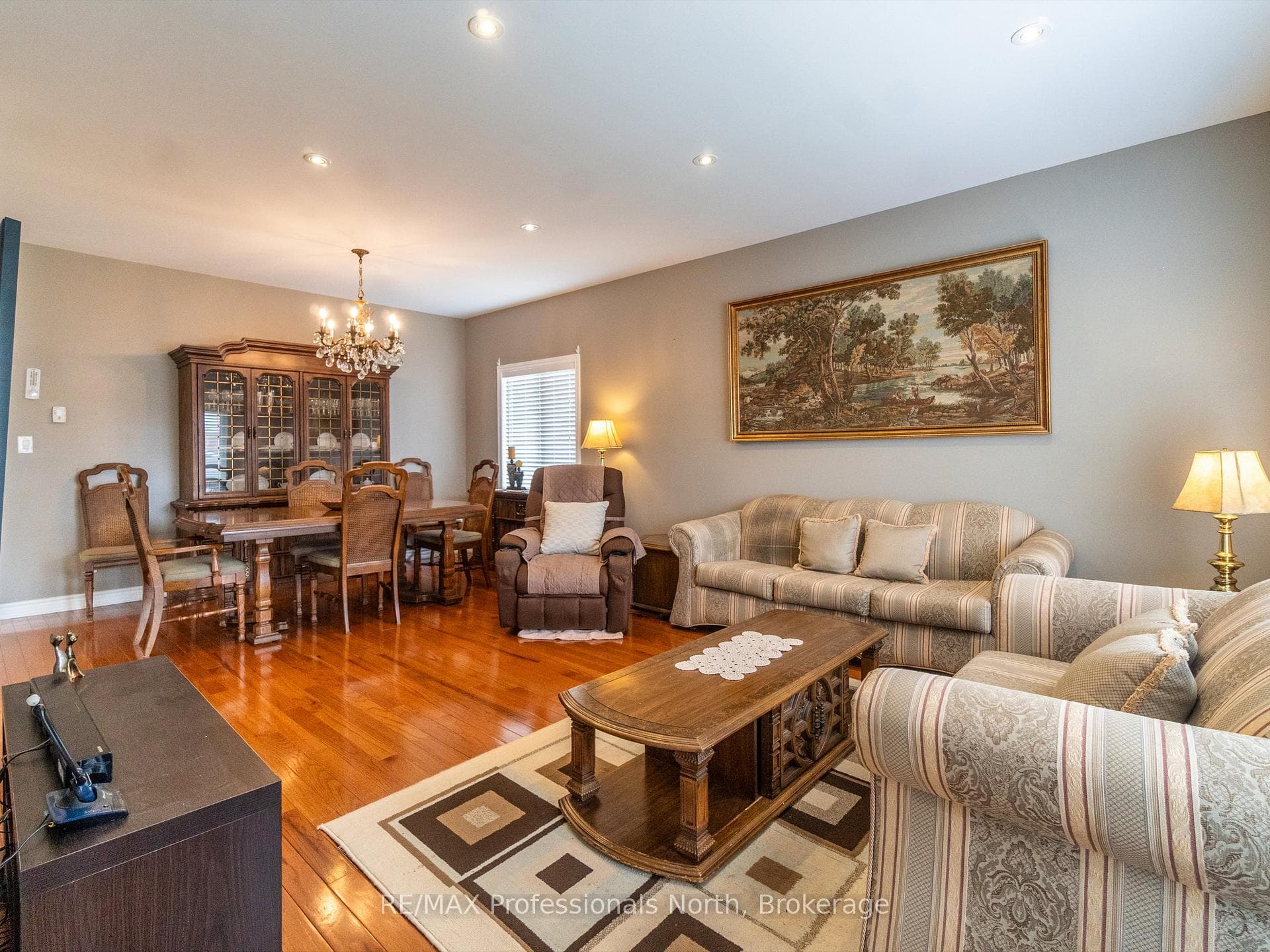 View to dining from living room