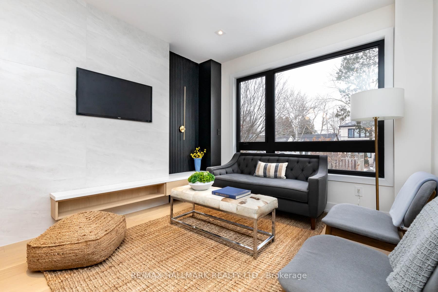 Built-in Shelves, Wired for TV