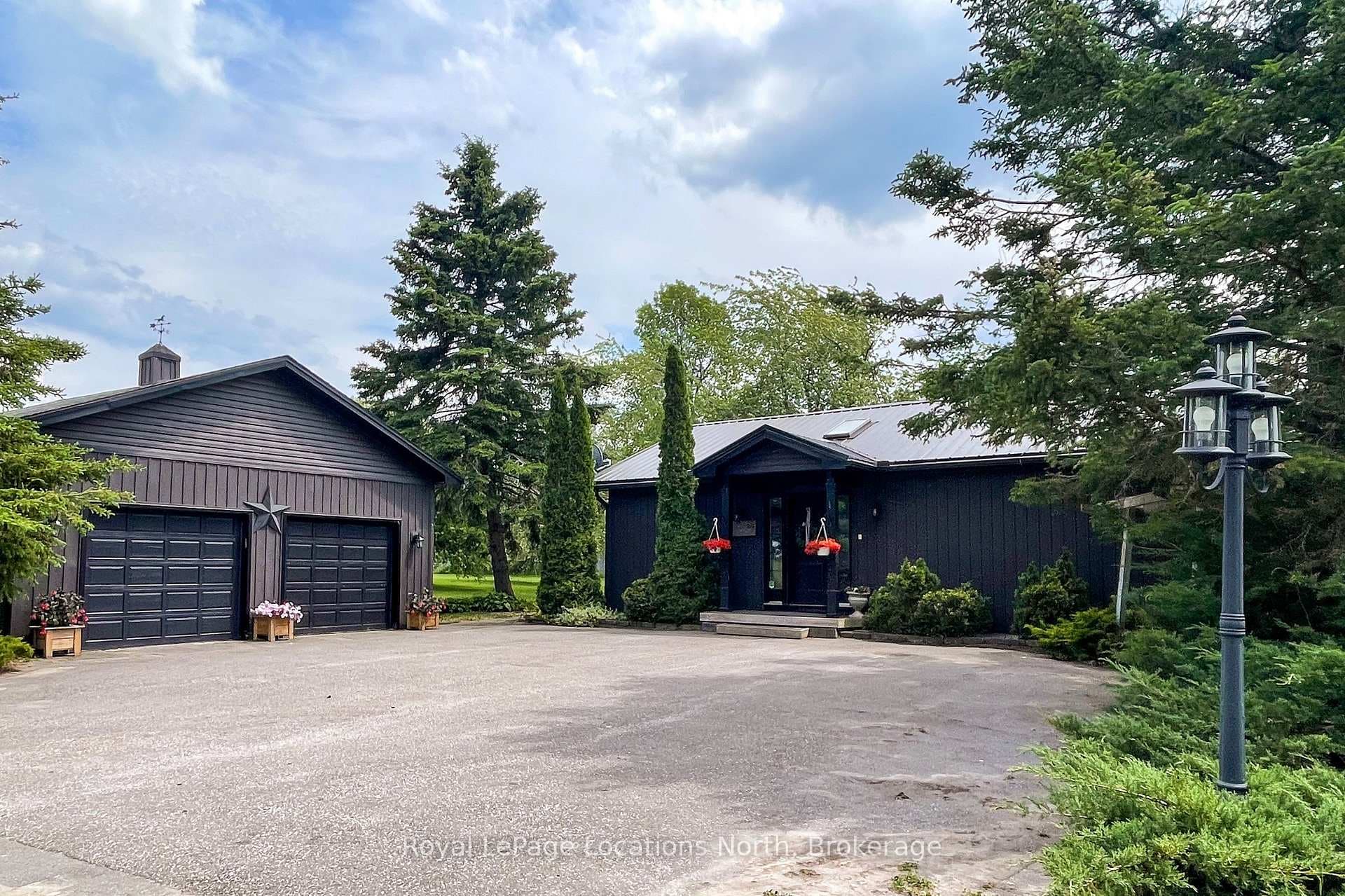 Front of Home with Detached 2 Car Garage
