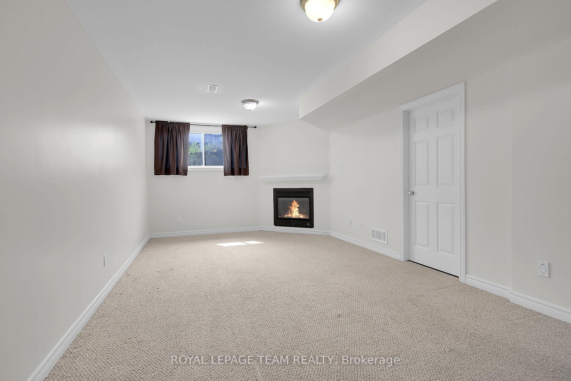 Family Room with fire place