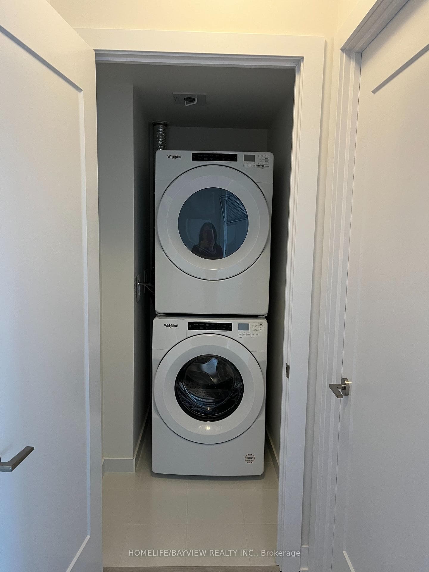Front Load Washer & Dryer in Laundry Room