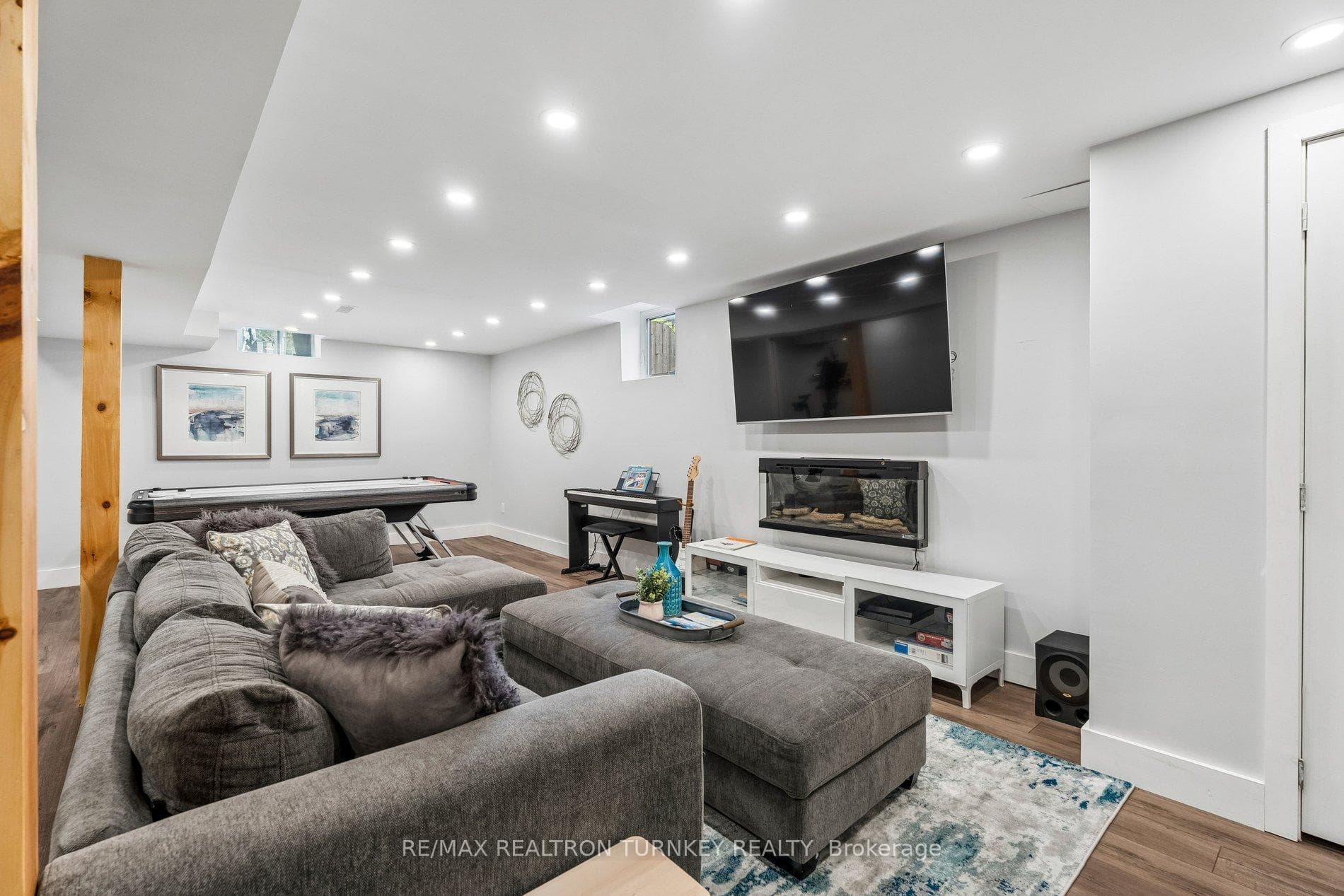 Electric Fireplace and Wall Mount TV