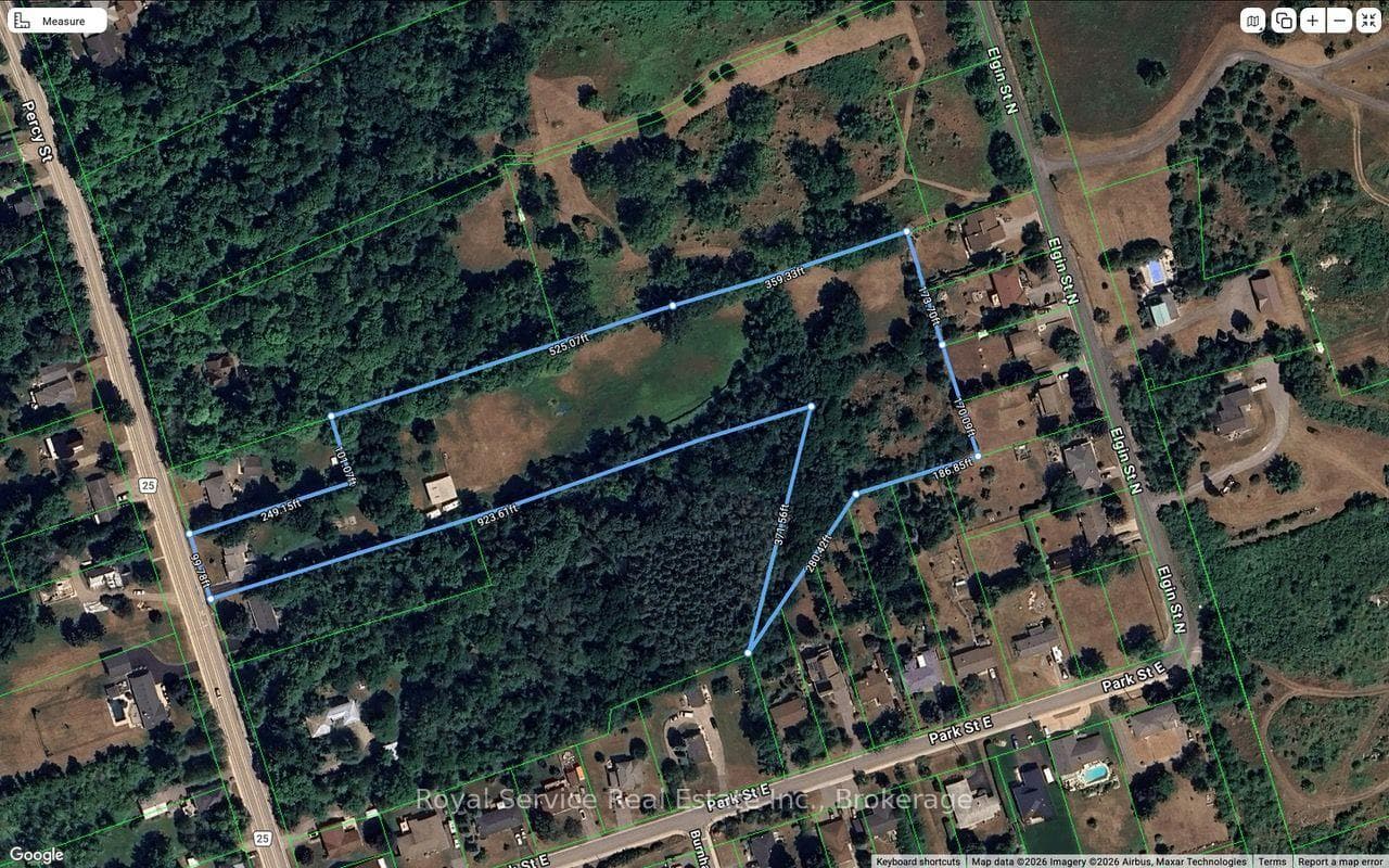 Just under 6 acres of property.