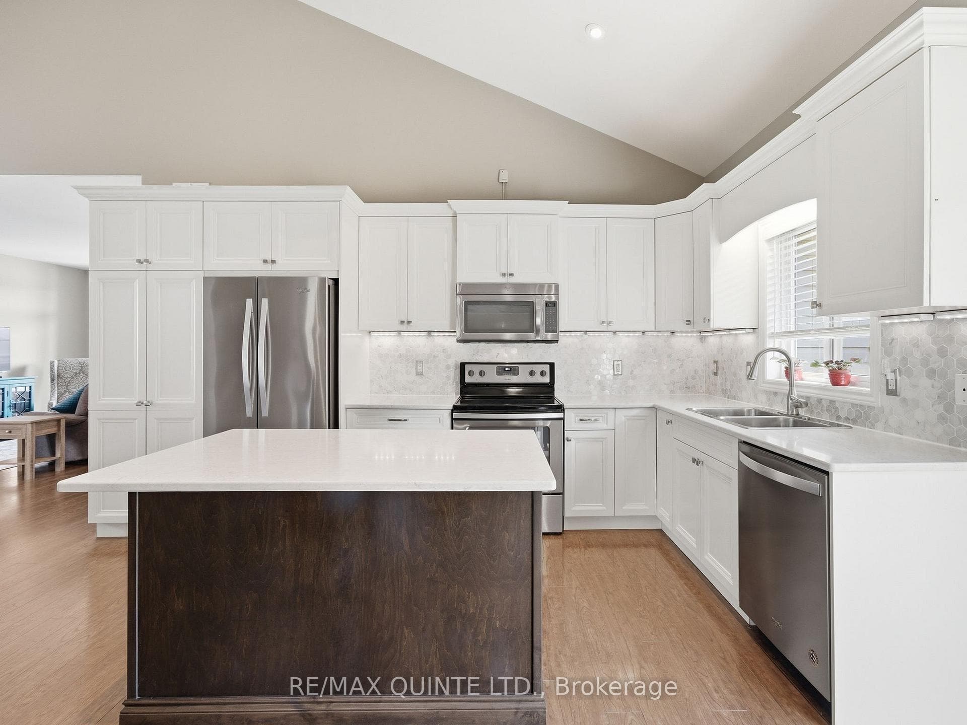 Stainless steel appliances.