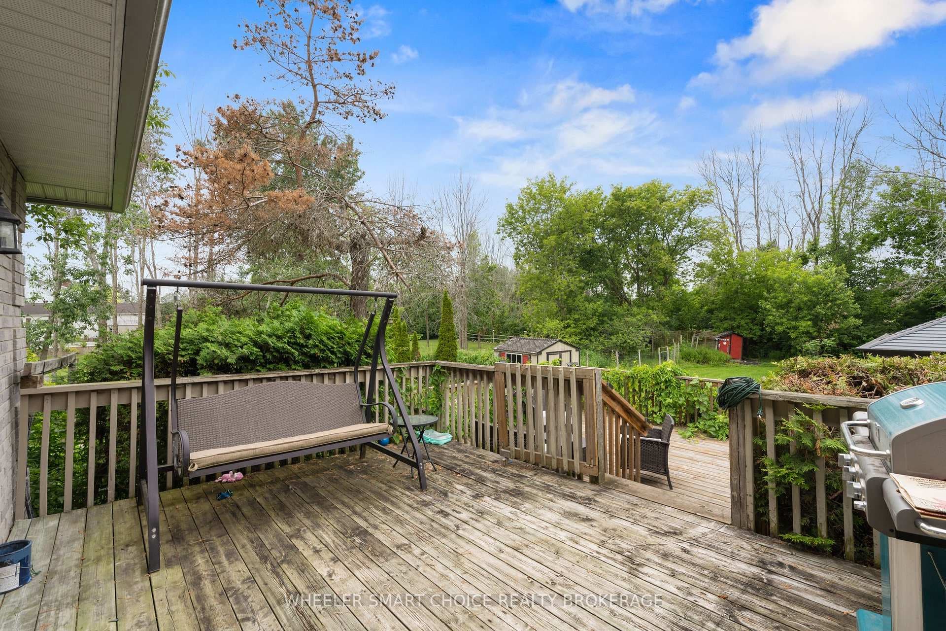 A peak towards the back of property