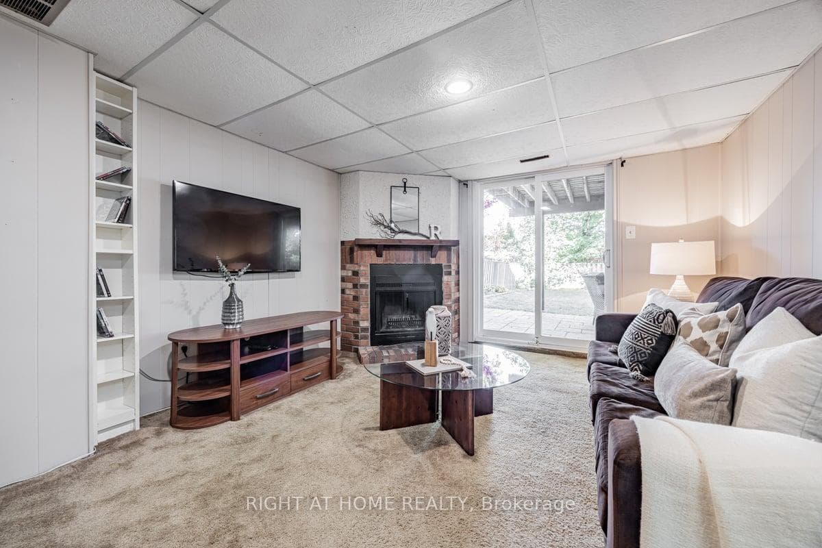 Basement Family Room with Walk Out
