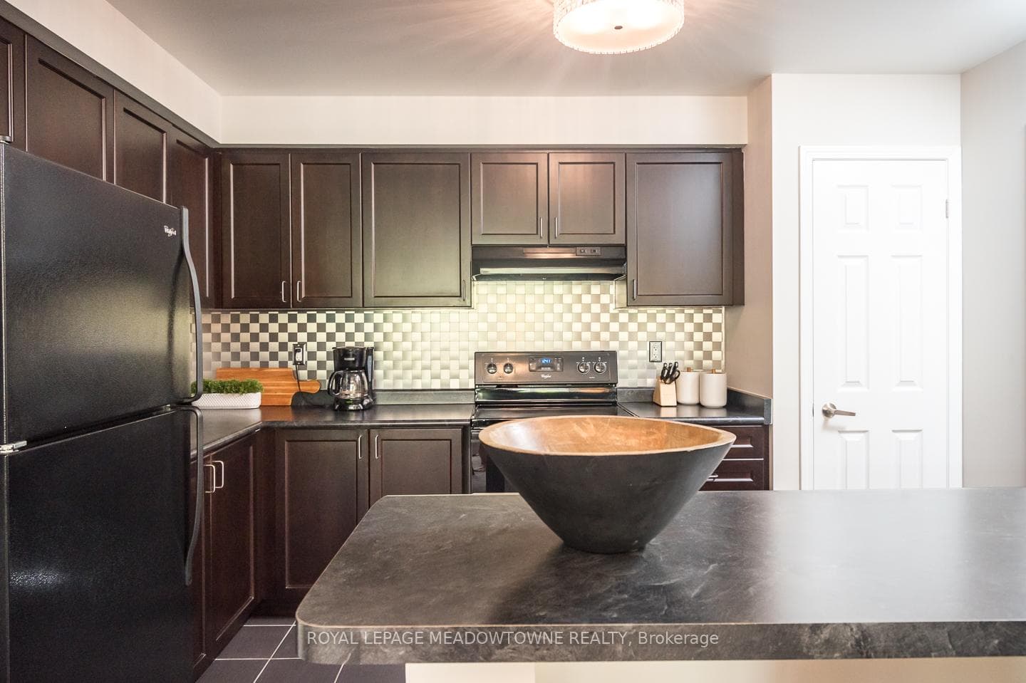 rich dark cabinets