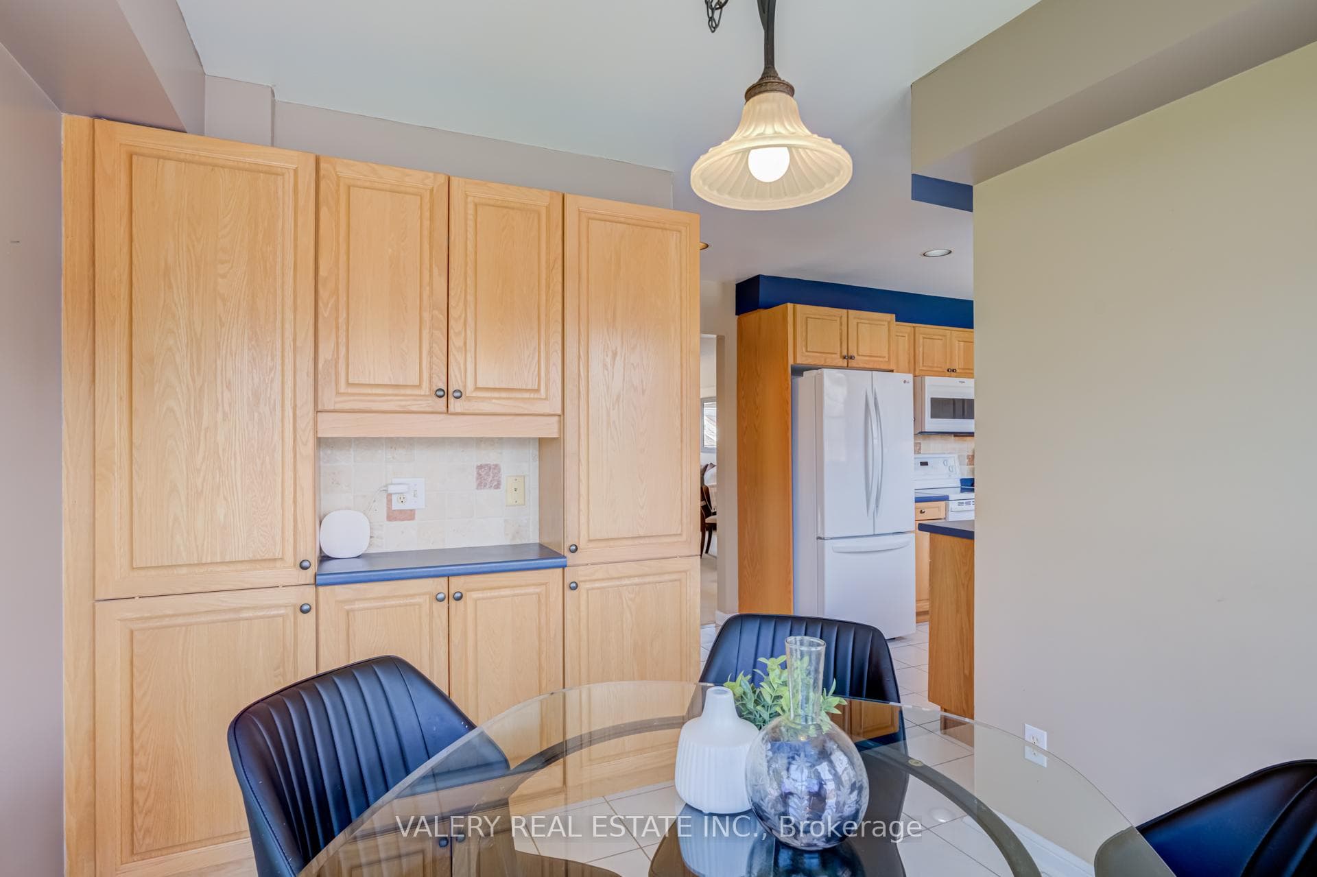Coffee bar and extra pantry space.
