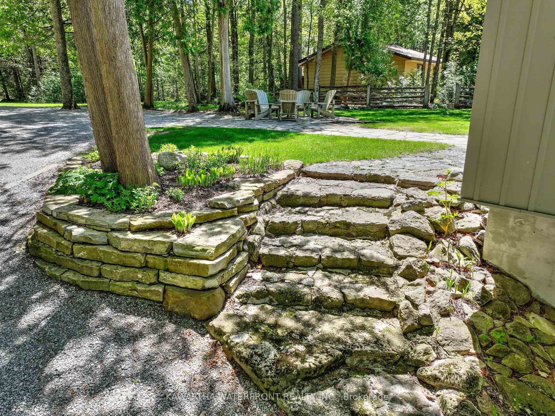 Stone stairs and borders