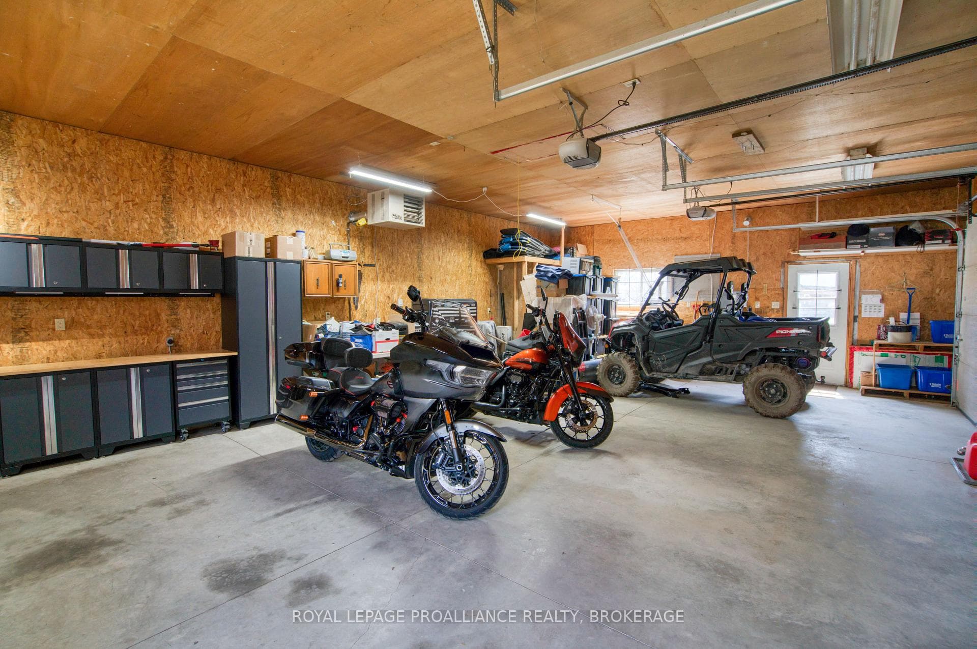 Attic space above the garage for extra storage