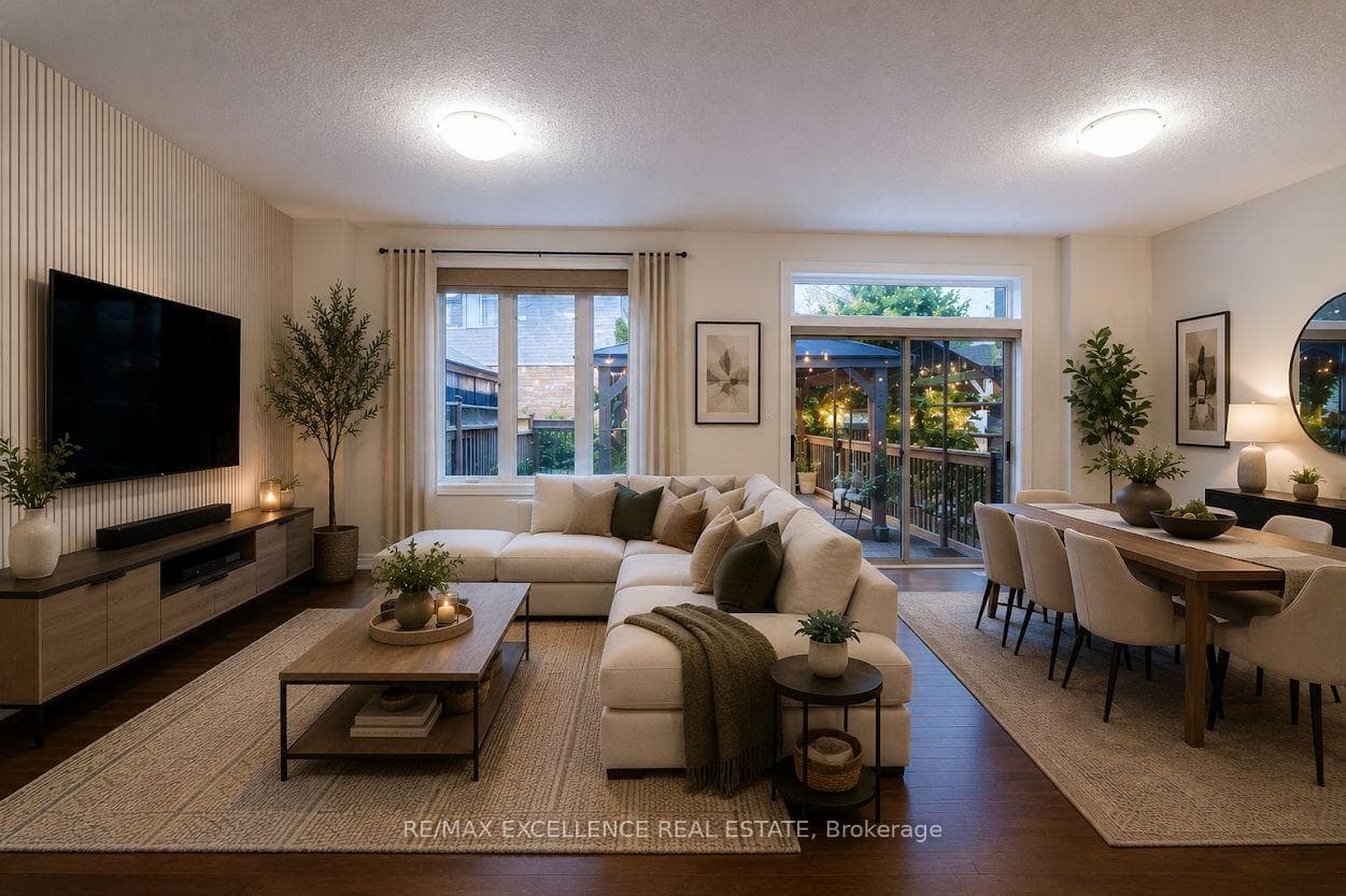 Virtually Staged Family Room