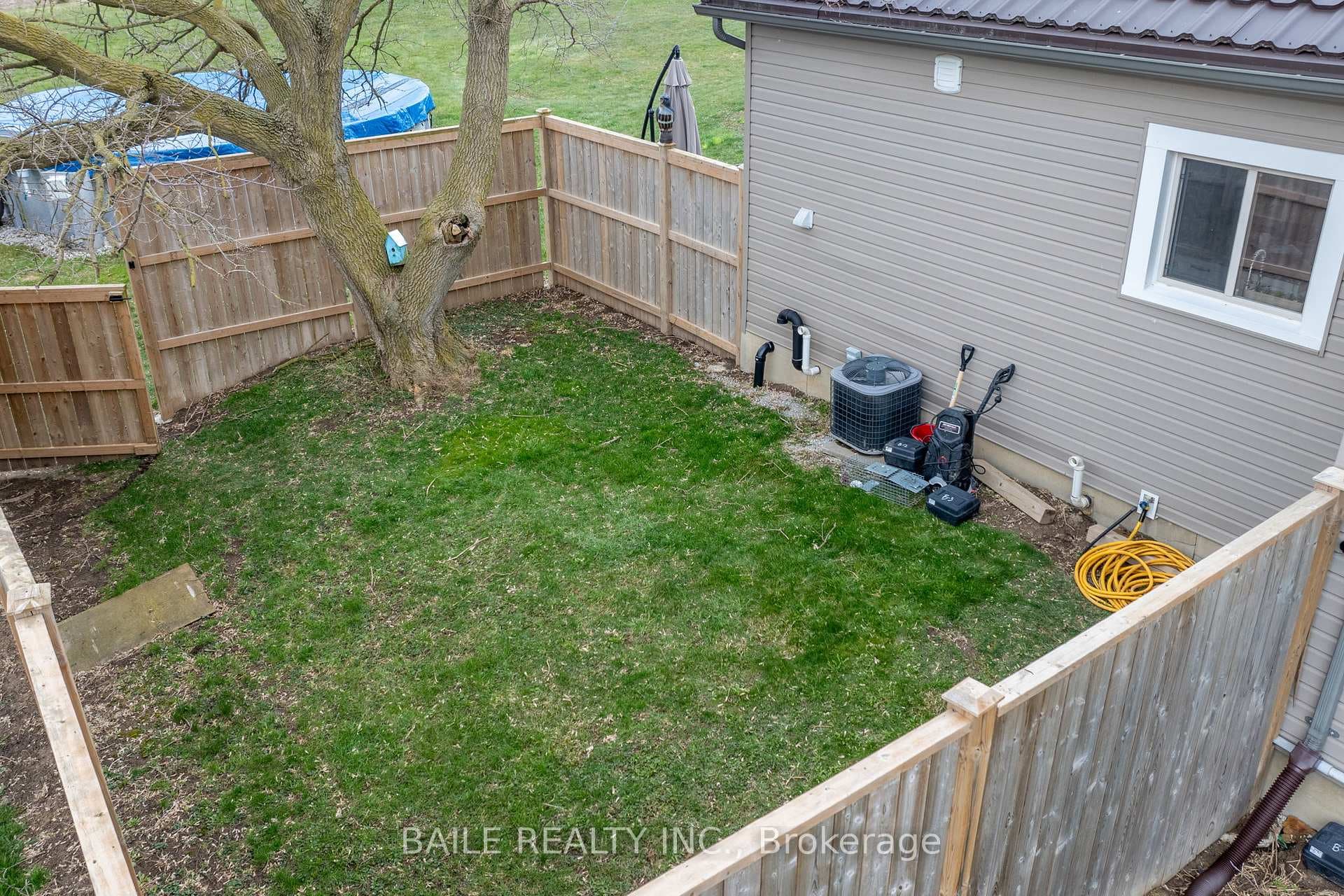 Fenced pet area