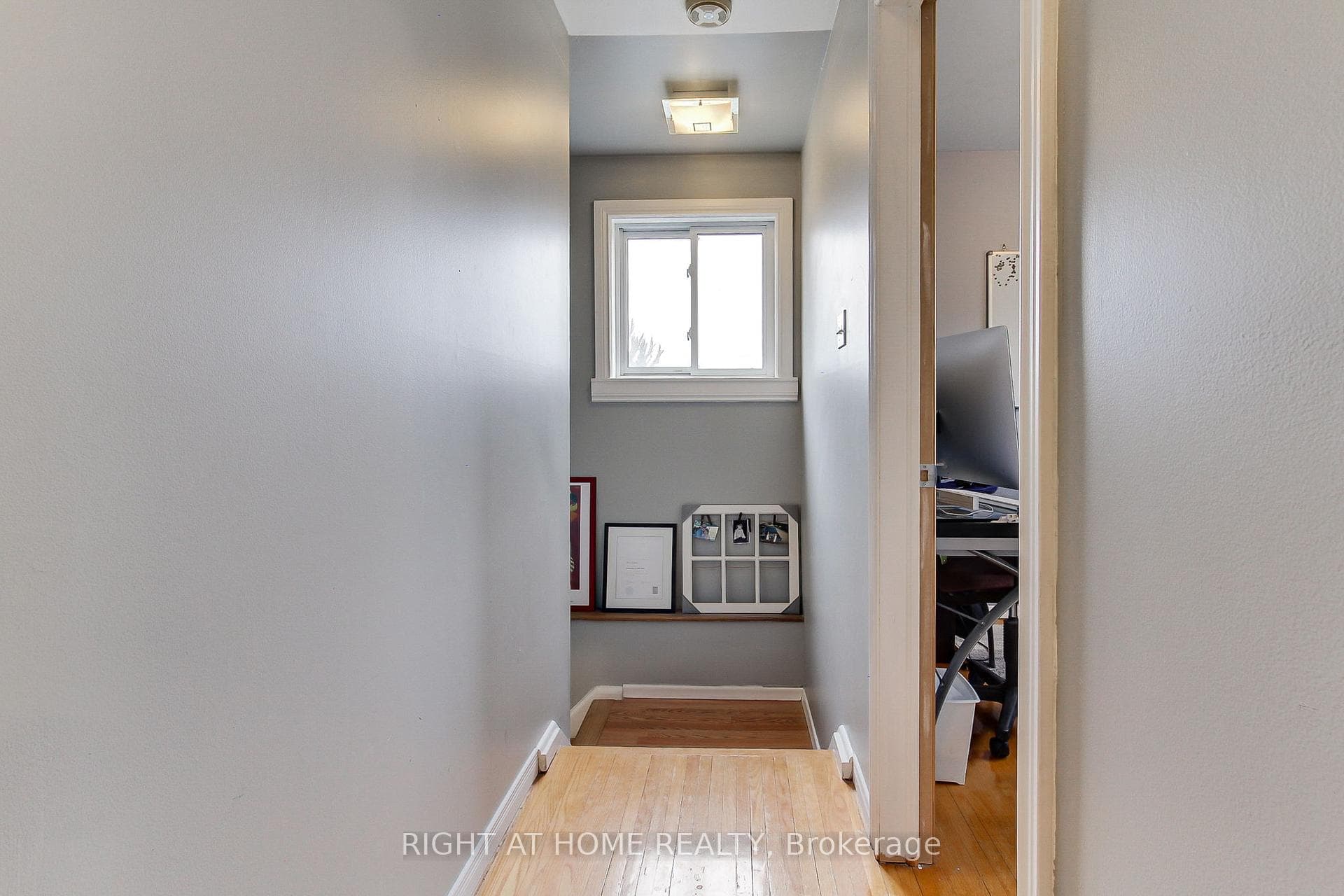 upstairs