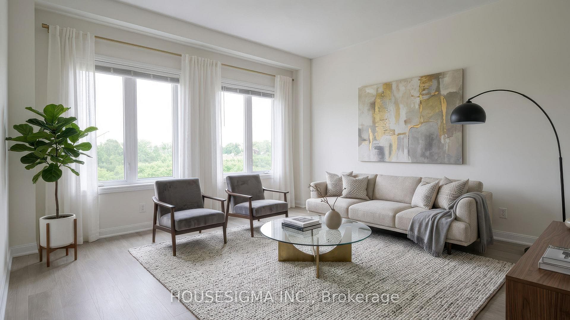 Living Room Virtually Staged