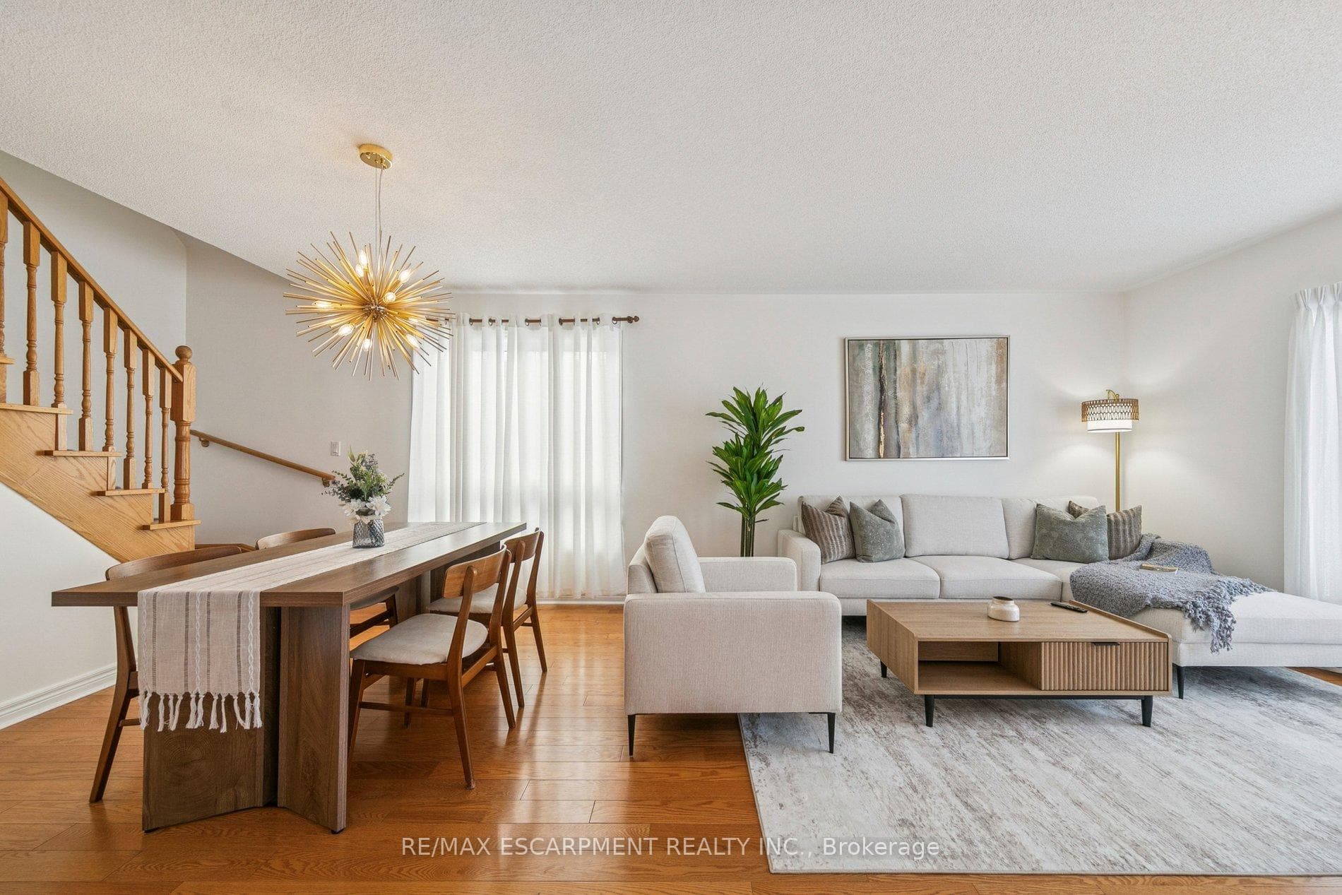 Dining and living area